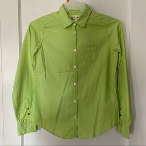 American Eagle Lime Green Button Shirt